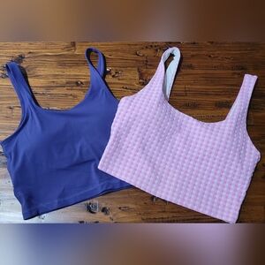 BUNDLE OF TWO Purple and Pink Sports Bras